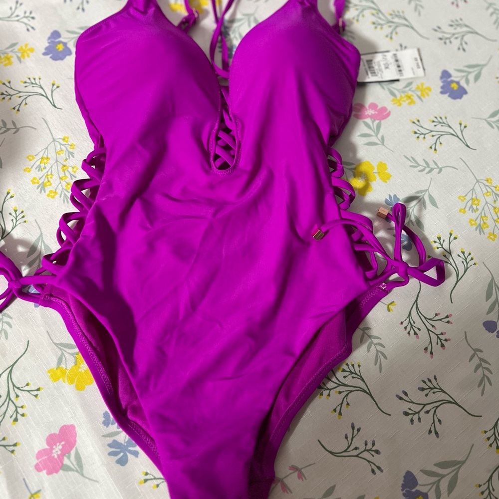 Vibrant Purple One-Piece Swimsuit